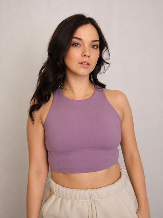 Priscilla Sports Bra - Mauve