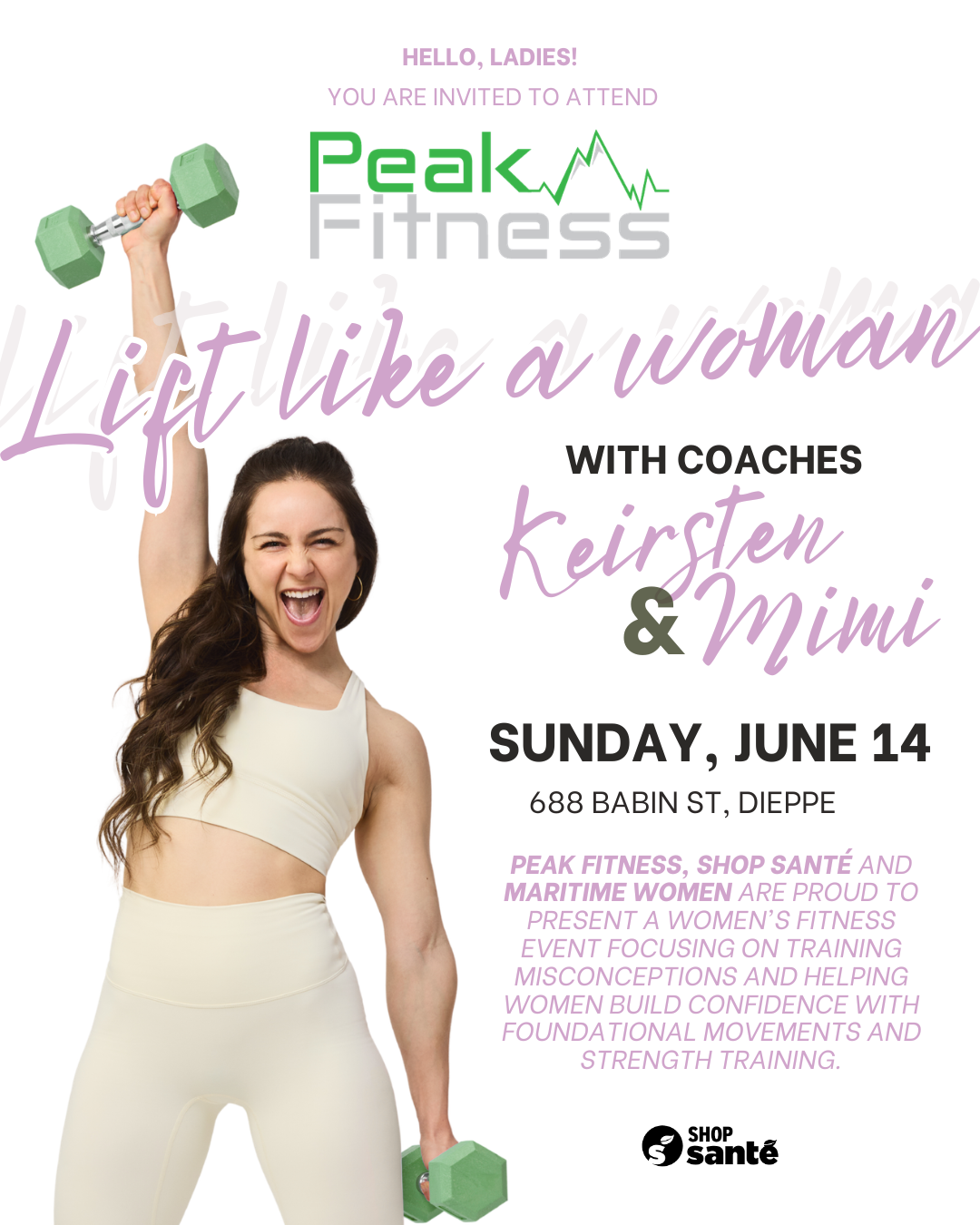 Peak Fitness "Lift like a woman" event