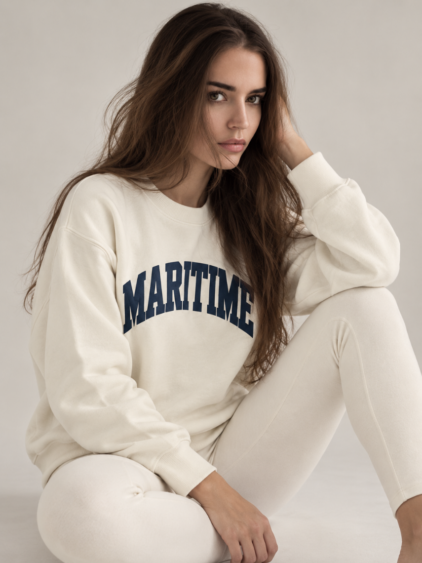 Maritime Crewneck - Cream