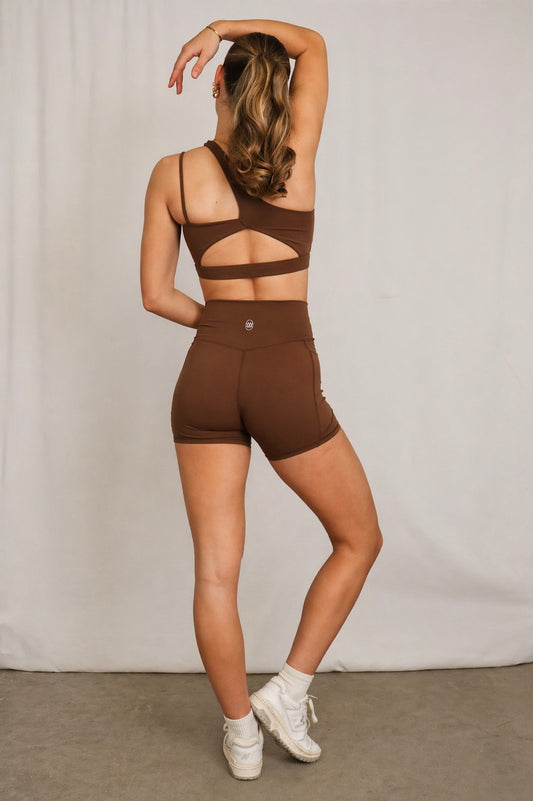 Gia Mini Shorts - Coffee