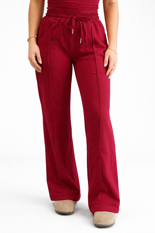 Josie Lounge Pants - Winter Red