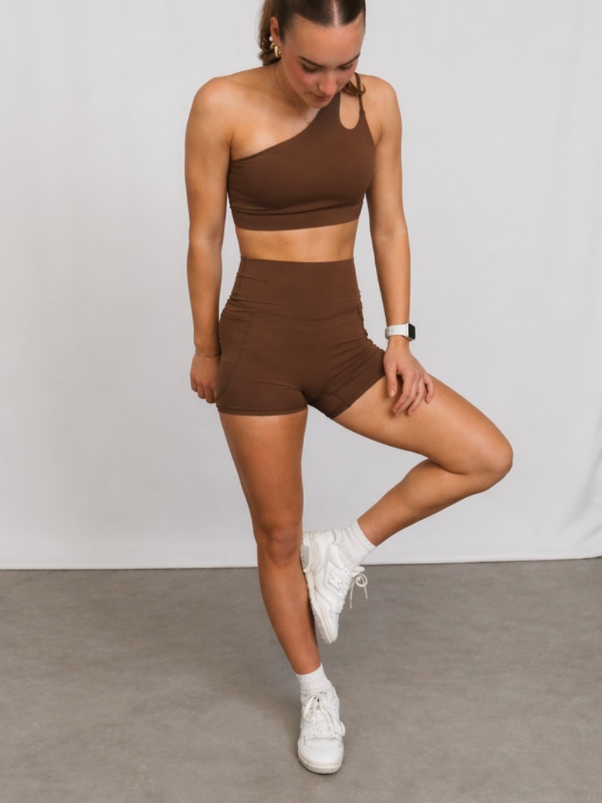 Gia Mini Shorts - Coffee