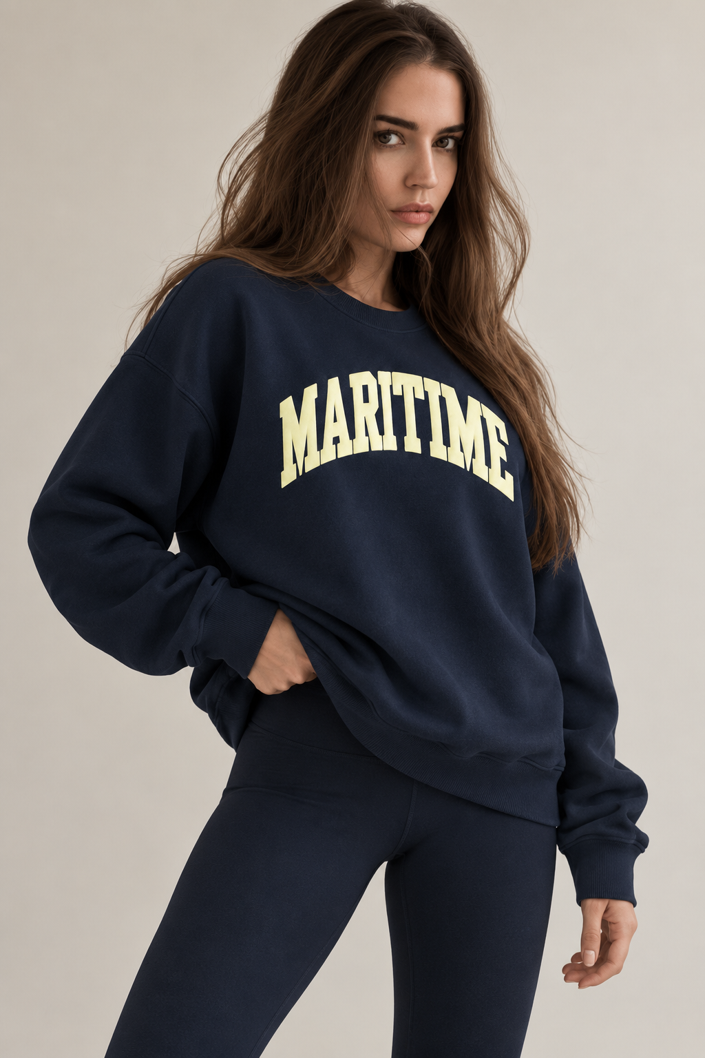 Maritime Crewneck - Navy